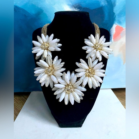 Ted Baker Jewelry - Vintage TED BAKER for Talbot's Aster Burst Daisy Multichain Statement Necklace